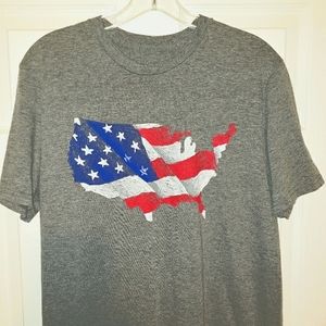 (L) USA American Flag Shirt